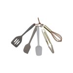 Multi Color Neutral Silicone Kitchen Tools Set of 5