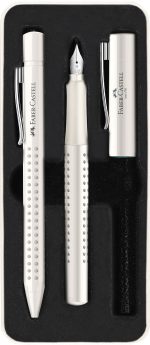 Harmony Fountain & Ballpoint Pen Gift Set. Coconut Milk